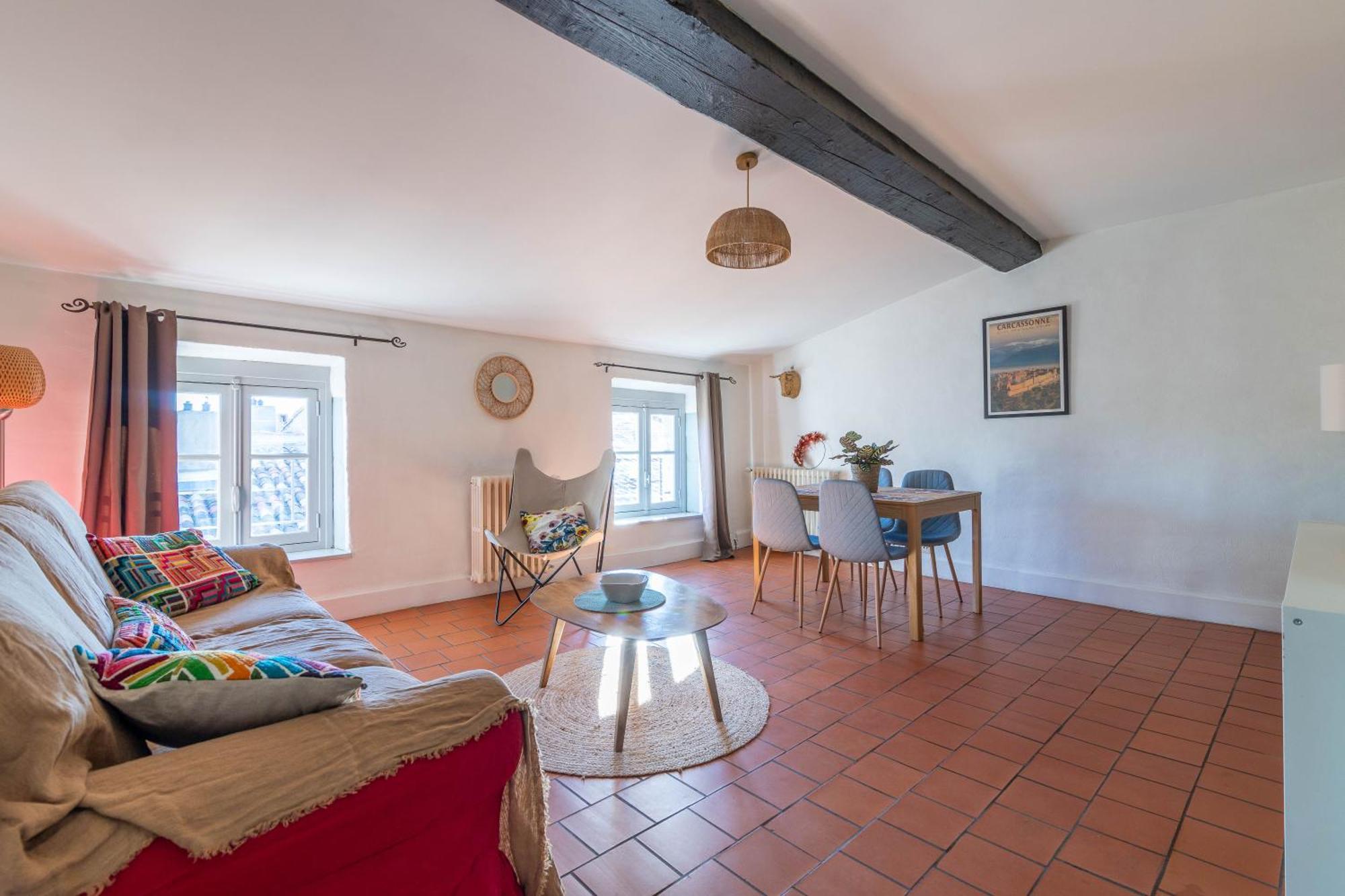 Bel Appartement Avec Cour Au Coeur De La Bastide Carcassonne Exterior photo